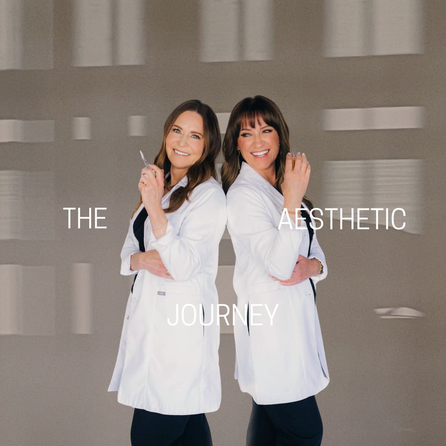 The Aesthetic Journey — providers in white coats, campaign portrait