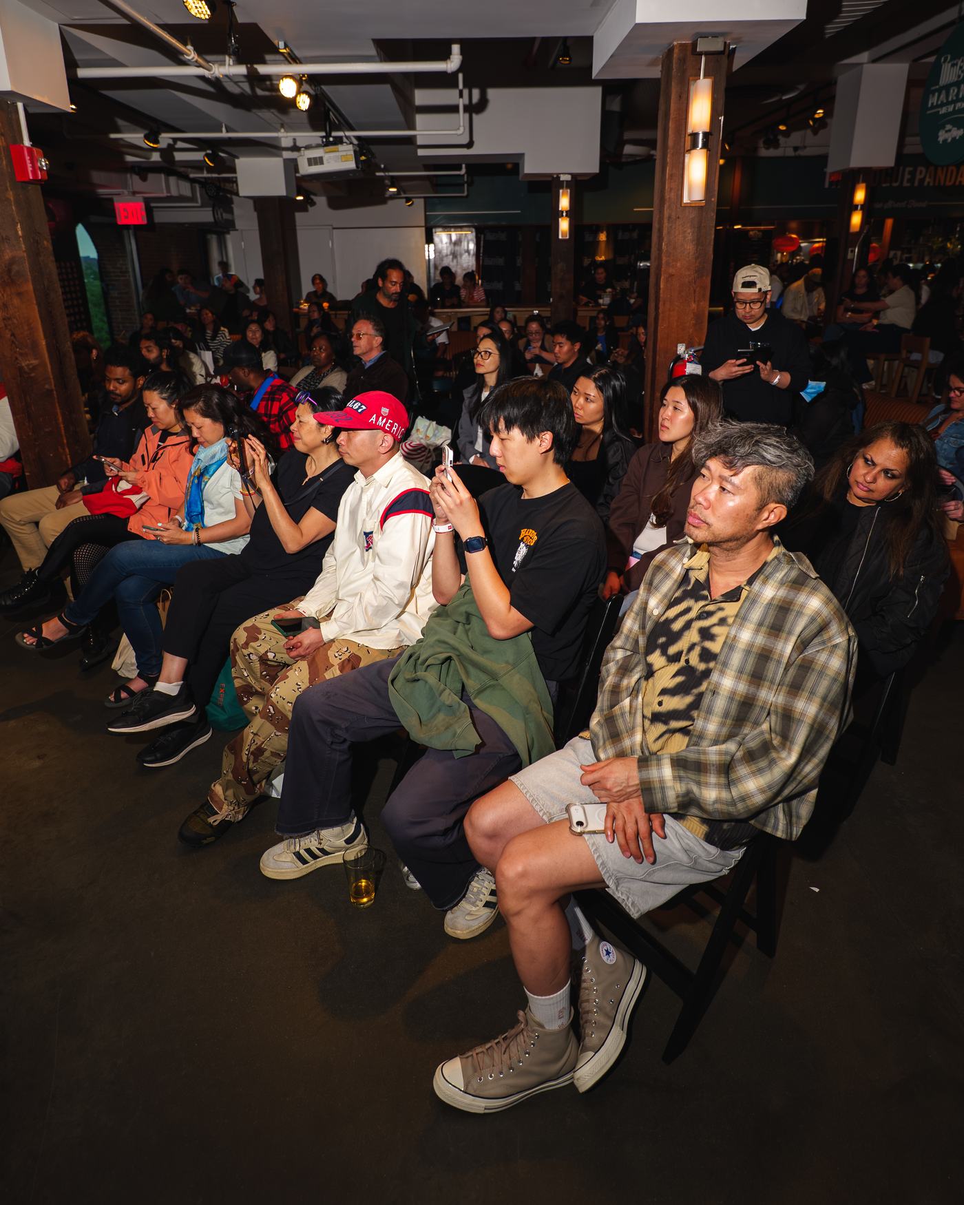 Audience seated for the Call Your Shot panel programming